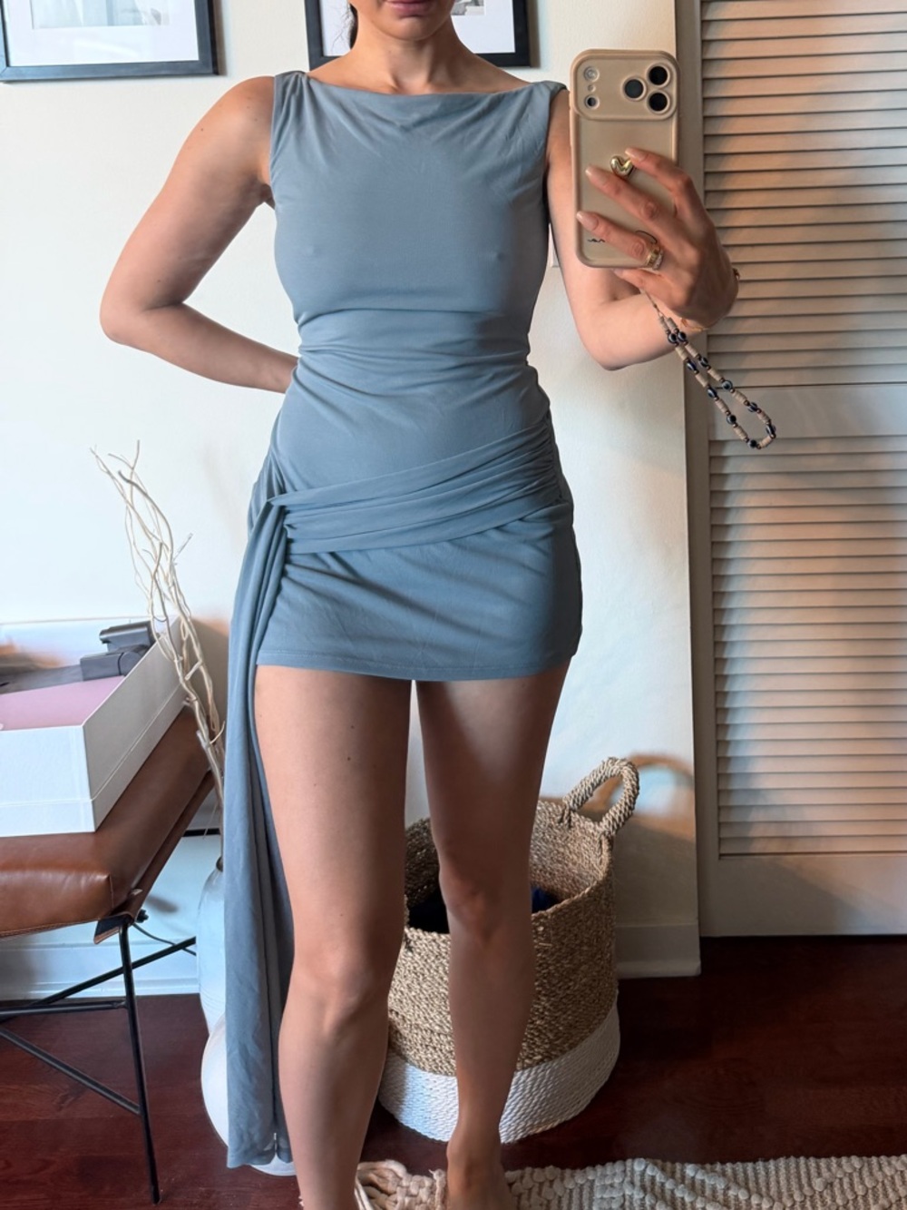 Lovers + Friends Sky Blue Mini Dress